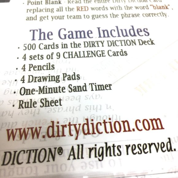 Dirty Diction A Game of Phrases, Idioms & Slang NWT - Picture 8 of 10
